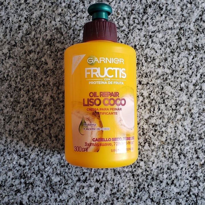 Garnier Fructis Oil Repair Liso Coco Crema Para Peinar Reviews | abillion