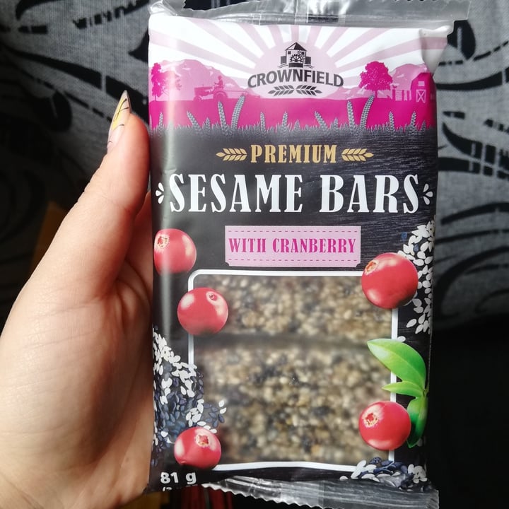 Crownfield Sesame Bars With Cranberry Review Abillion