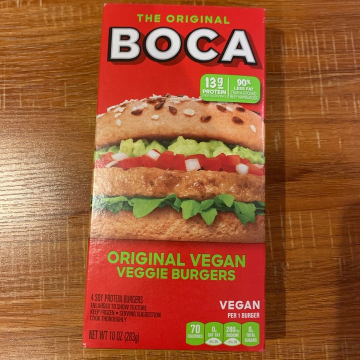 BOCA Original Vegan Veggie Burger Review abillion