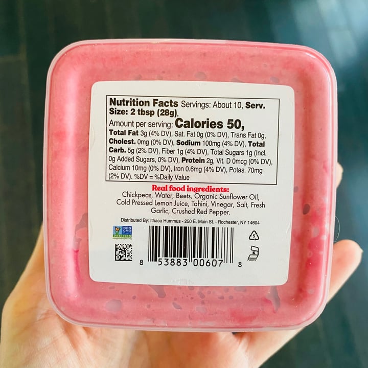 Ithaca ColdCrafted Lemon Beet Hummus Review abillion