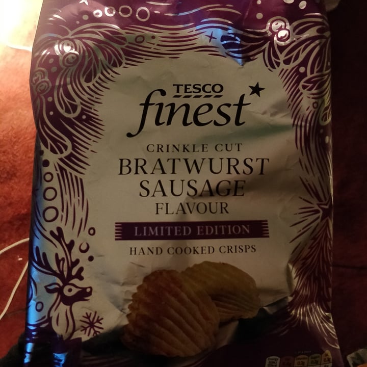 Tesco Finest Crinkle Cut Bratwurst Sausage Flavour Reviews abillion