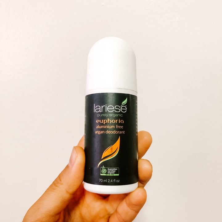 review photo of Lariese Purely Organic Euphoria Aluminium Free Argan Deodorant shared by @sisifriendly on 10 Apr 2020 - review