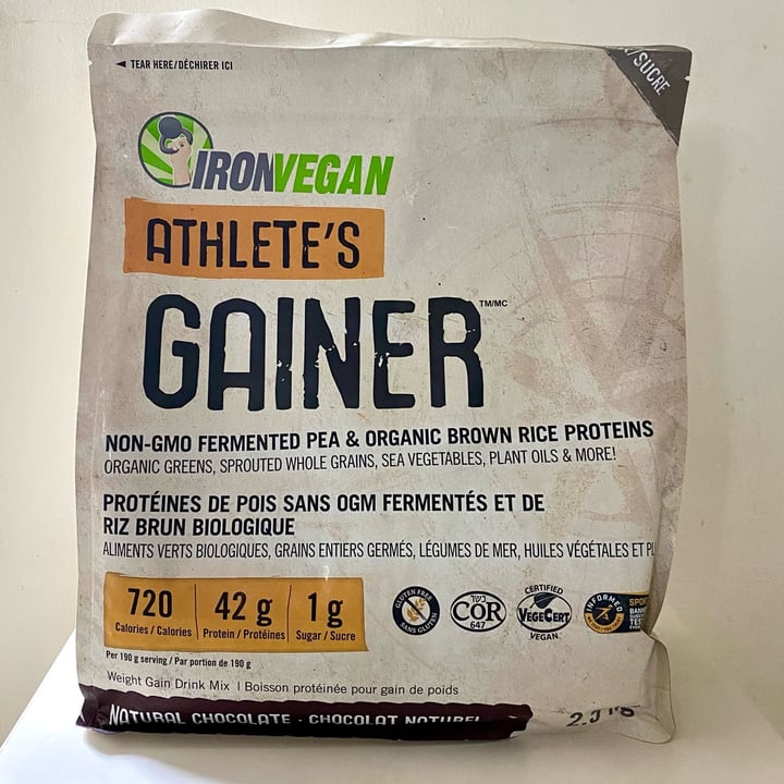 Iron Vegan Athlete’s Gainer Natural Chocolate Reviews abillion
