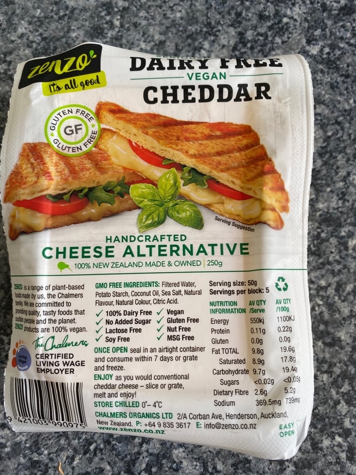 Zenzo Dairy Free Cheddar Review abillion