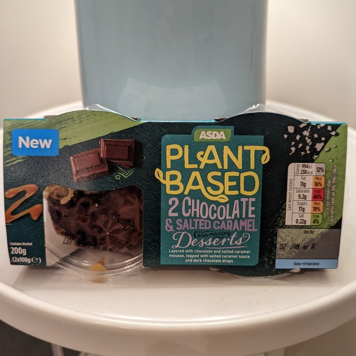 Asda Plant Based 2 Chocolate & Salted Caramel Desserts Review abillion