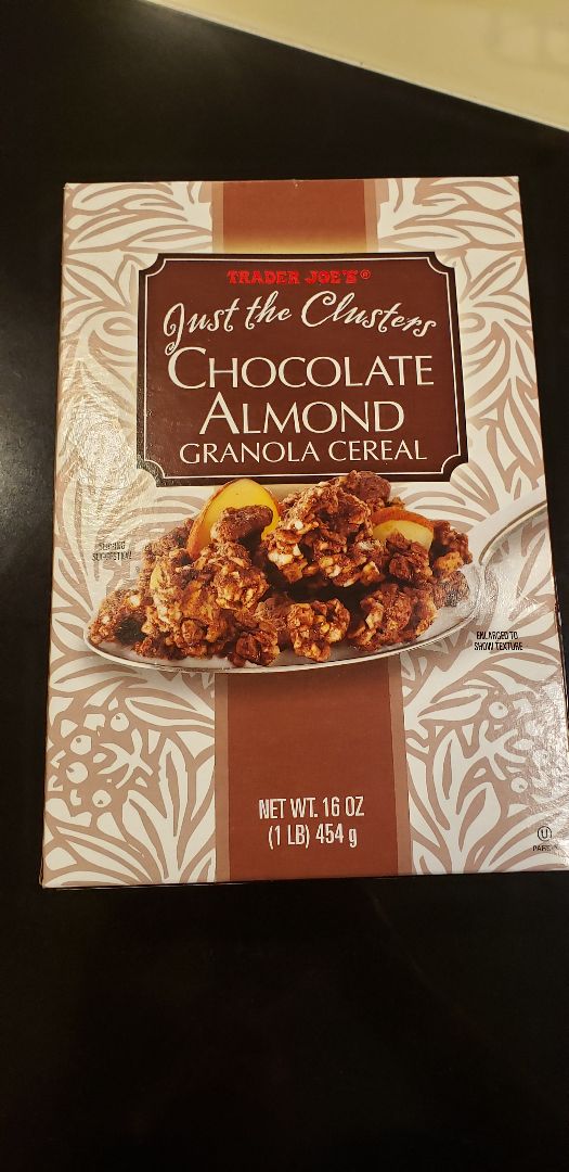 Trader Joe's Just the cluster Chocolate Almond Granola Cereal Review