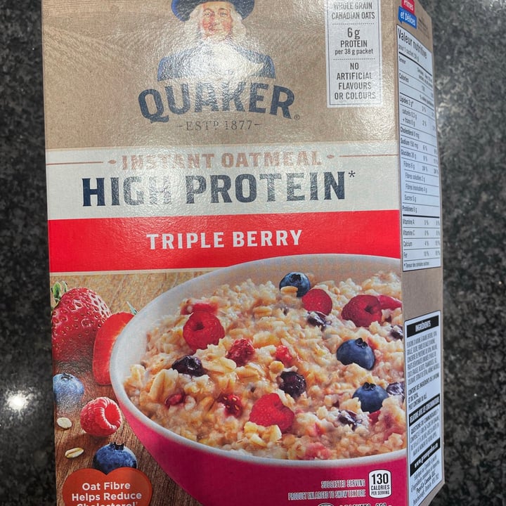 Quaker Triple Berry Instant Oatmeal Reviews abillion