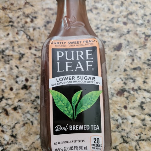 Pure Leaf Real Brewed Tea, Lower Sugar, Subtly Sweet Tea