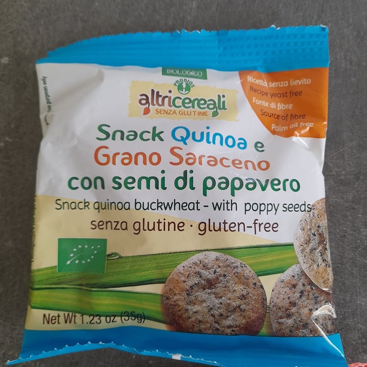 Altri cereali Snack Grano Saraceno E Avena Con Semi Di Papavero Review ...