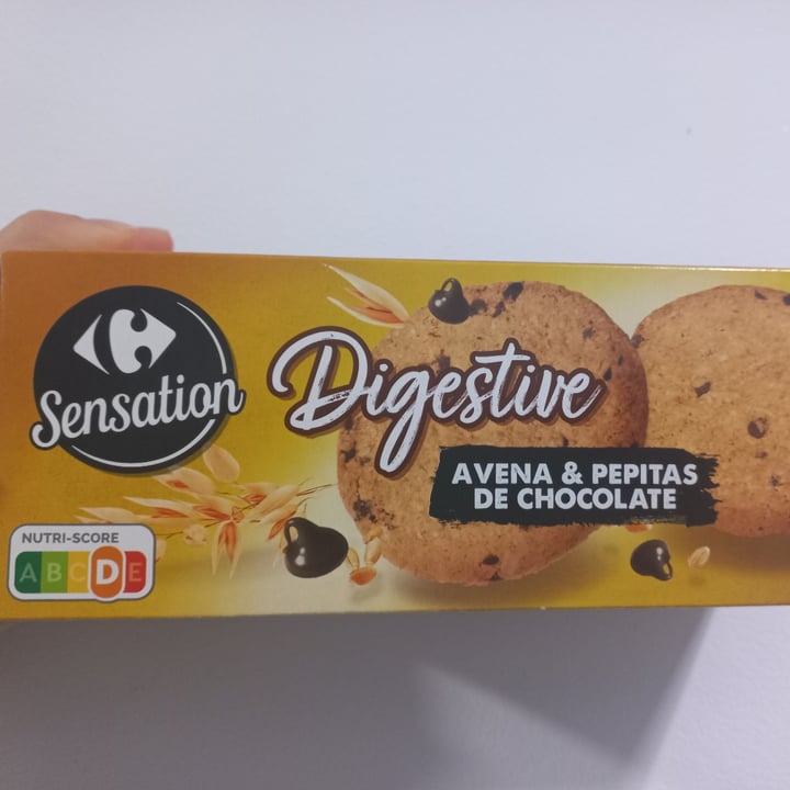 photo of Carrefour Sensation Galletas digestive avena y chocolate shared by @heiru on  26 May 2022 - review
