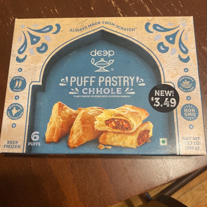 Deep Indian Kitchen Chhole Chickpea Masala Puff Pastries Review abillion