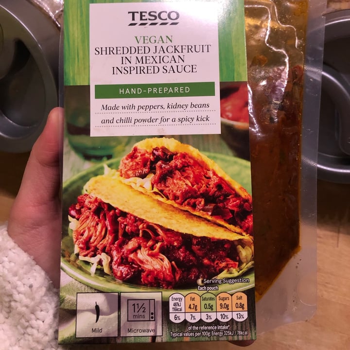 Tesco Shredded jackfruit in Mexican inspired sauce Review abillion