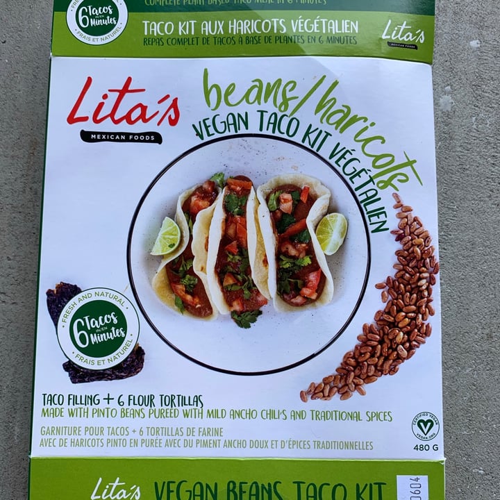 Lita’s Mexican Foods Lita’s Beans Vegan Taco Kit Review abillion