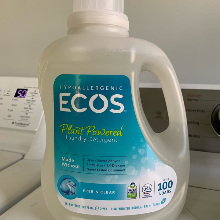 Ecos Free and Clear Laundry Detergent Review abillion