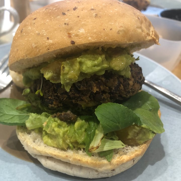 Real Food Yishun, Singapore Curried Black Bean Burger Review abillion