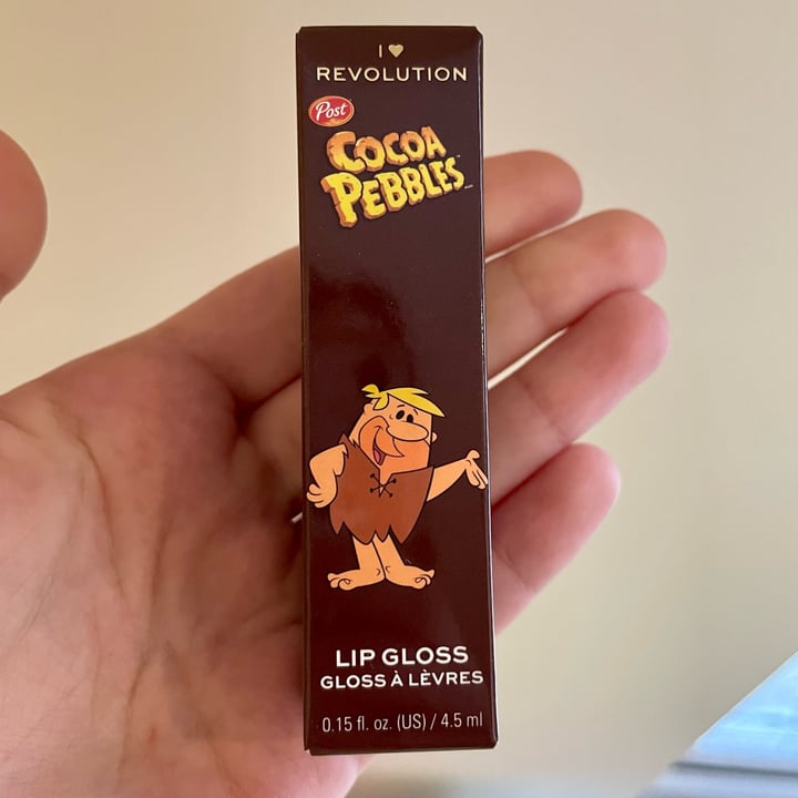 Revolution Beauty Cocoa Pebbles Lip Gloss Barney Review abillion