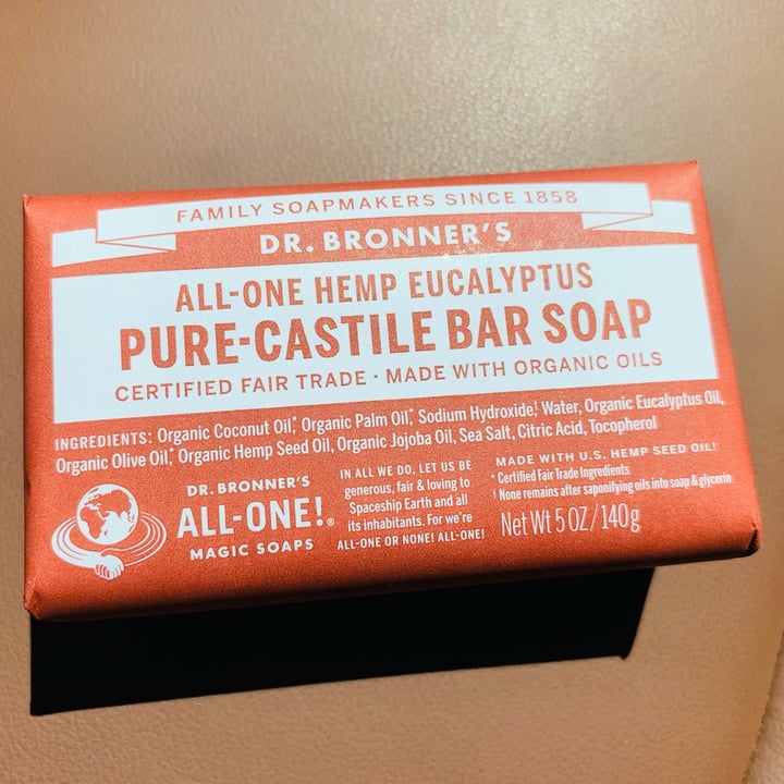 Dr. Bronner's Pure Castile Bar Soap Eucalyptus Review abillion