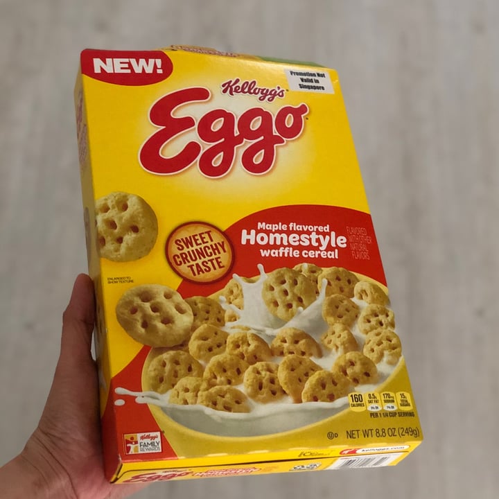 Kellogg Eggo Maple flavoured waffle cereal Review abillion