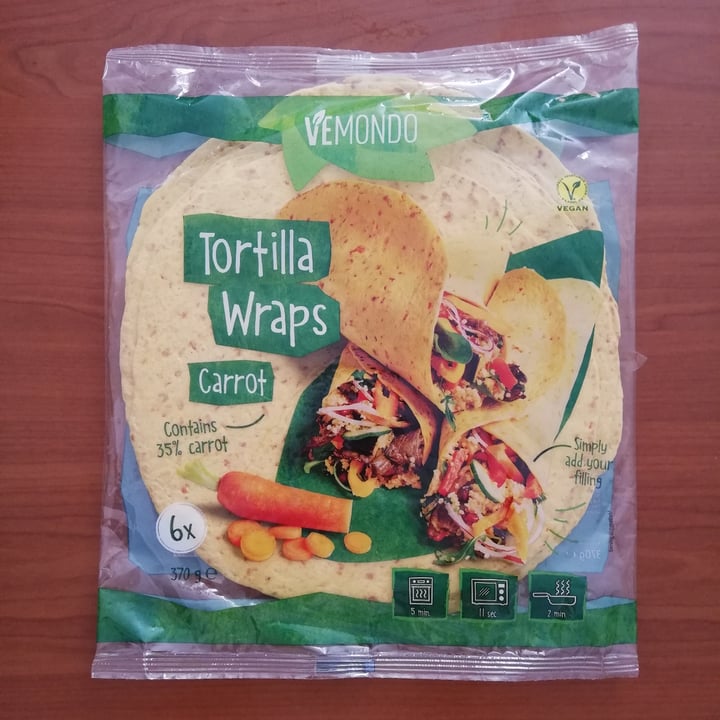 Vemondo Tortilla Wraps Carrot Review abillion
