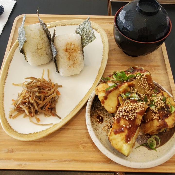 kurumac Onigiri, eggplant tempura, miso soup Reviews abillion