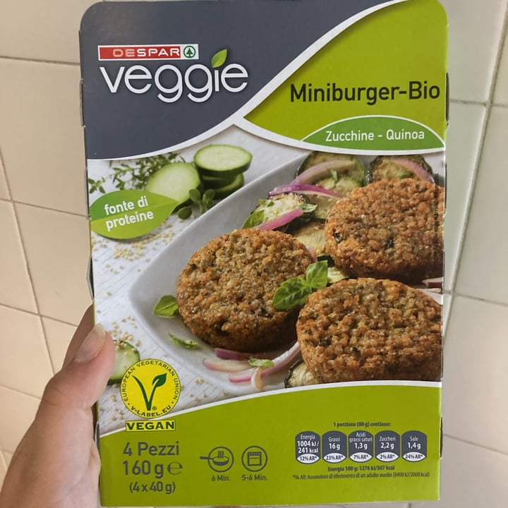 Despar Veggie burger zucchine e quinoa Review abillion