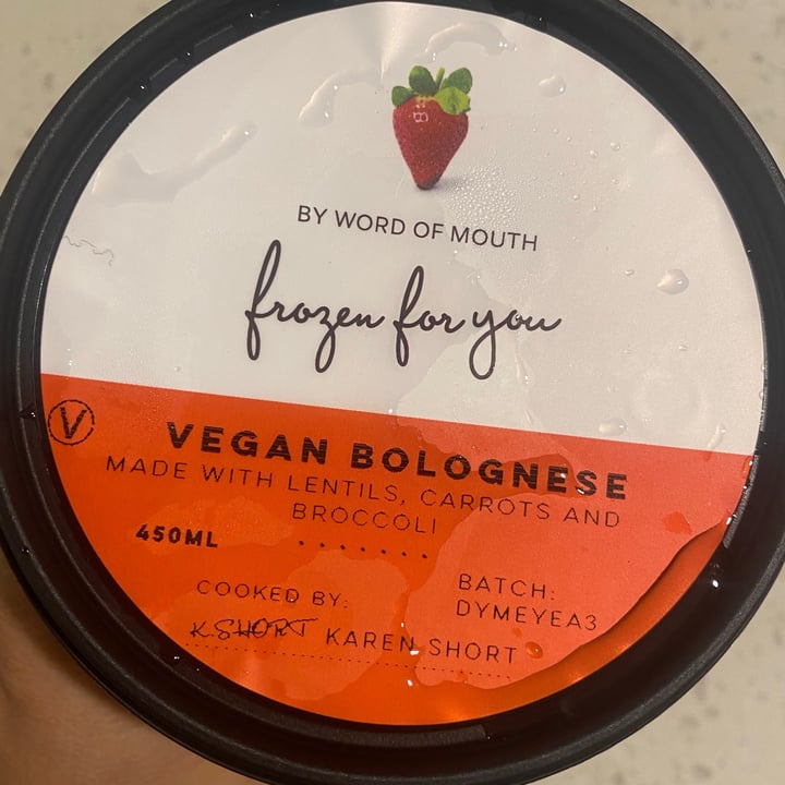Frozen For You Vegan Bolognese Review abillion