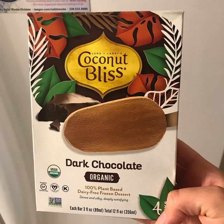 review photo of Coconut Bliss Dark Chocolate Dairy-Free Frozen Dessert shared by @saturnmilk on 22 Feb 2020 - review