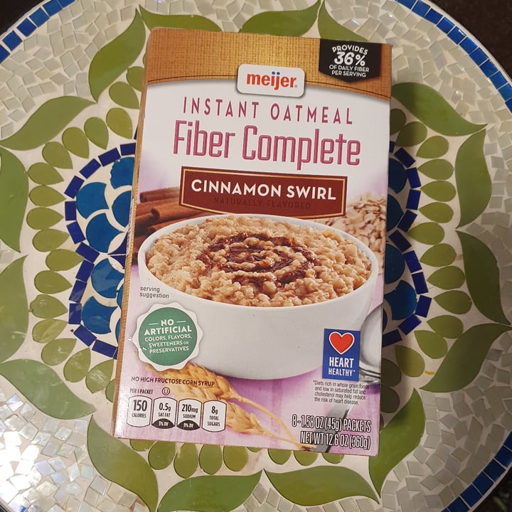 Meijer Instant Oatmeal Cinnamon Swirl Reviews abillion