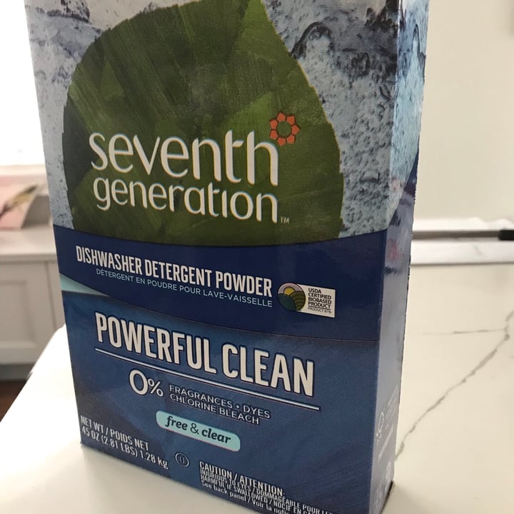 Seventh Generation Dishwasher Detergent Powder Free & Clear Review