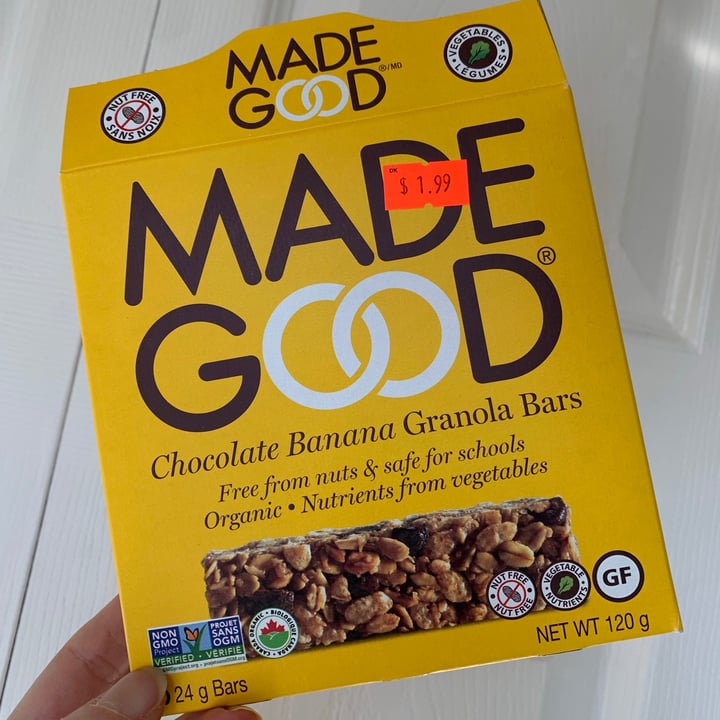 Made Good Chocolate Banana Granola Bars Review abillion