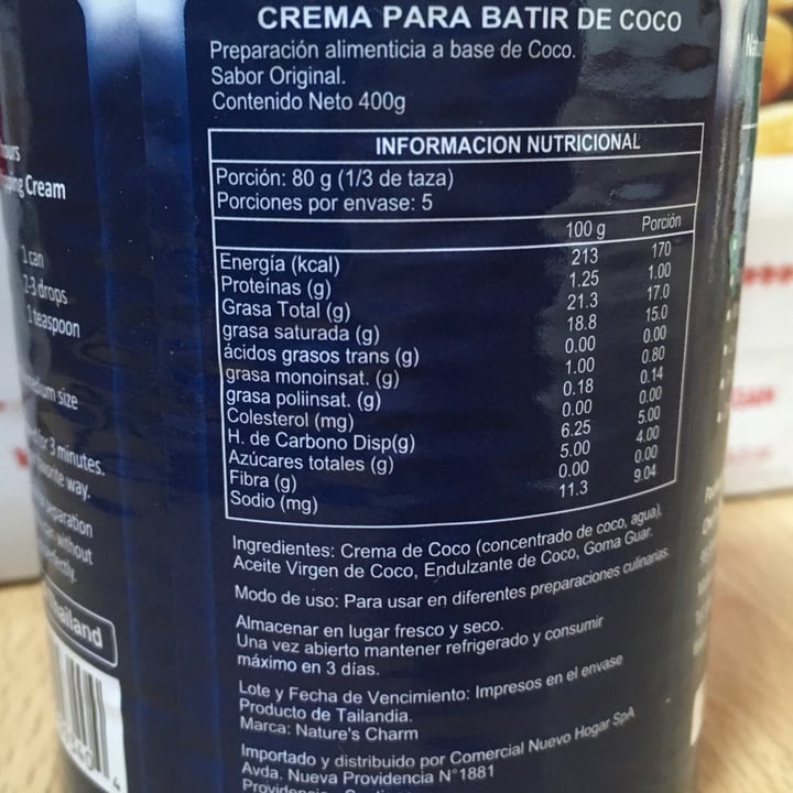 photo of Nature's Charm Coconut Whipping Cream shared by @lacatface on  22 Sep 2020 - review