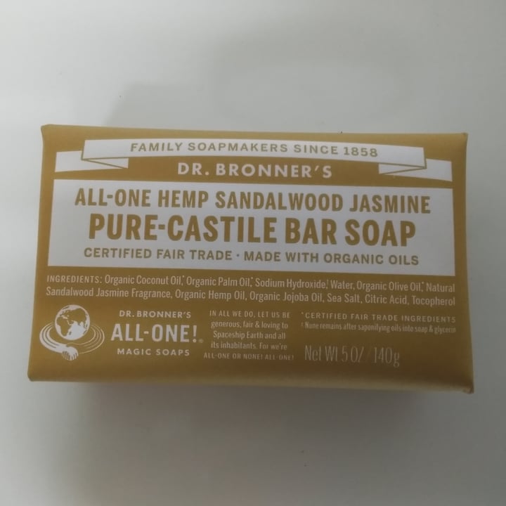 Dr. Bronner's AllOne Hemp Sandalwood Jasmine PureCastile Bar Soap Review abillion