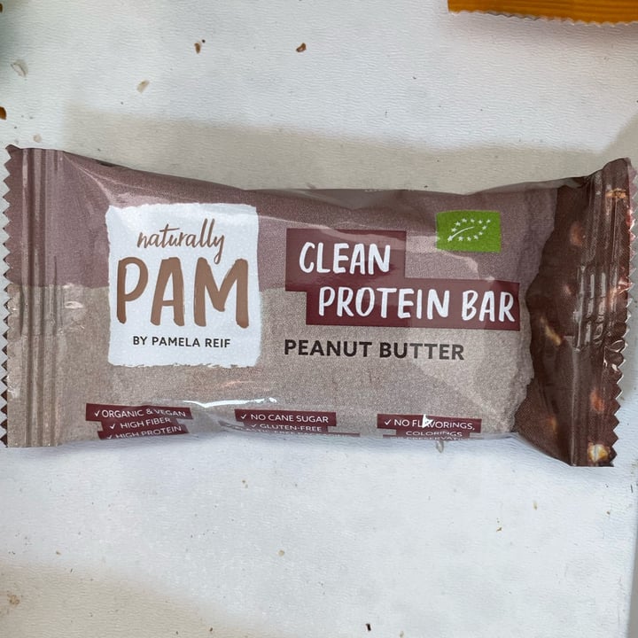 Naturally Pam Clean Protein Bar Peanut Butter Review abillion
