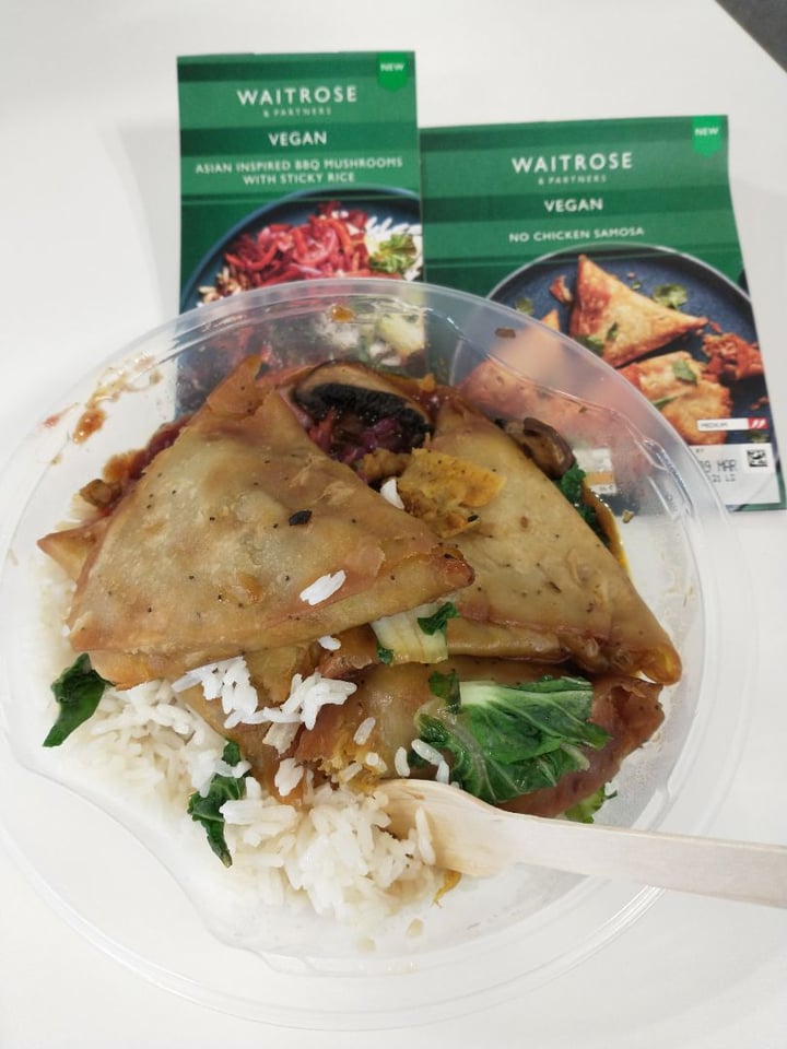 Waitrose Vegan Asian inspired BBQ mushrooms with sticky rice Review ...