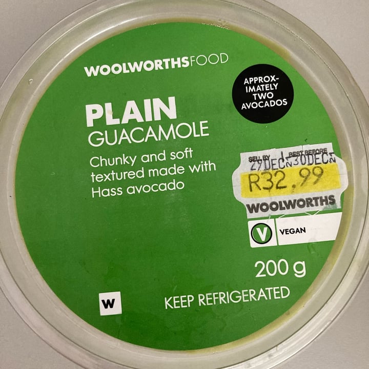 Woolworths Food Plain Guacamole Review abillion