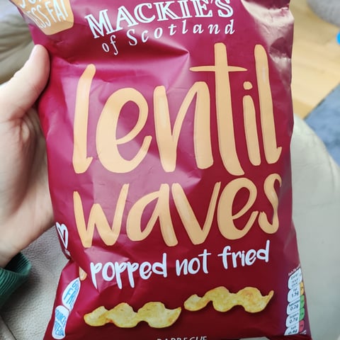 Mackie's of Scotland, BBQ Lentil waves, chips & crisps, snacks, food, review