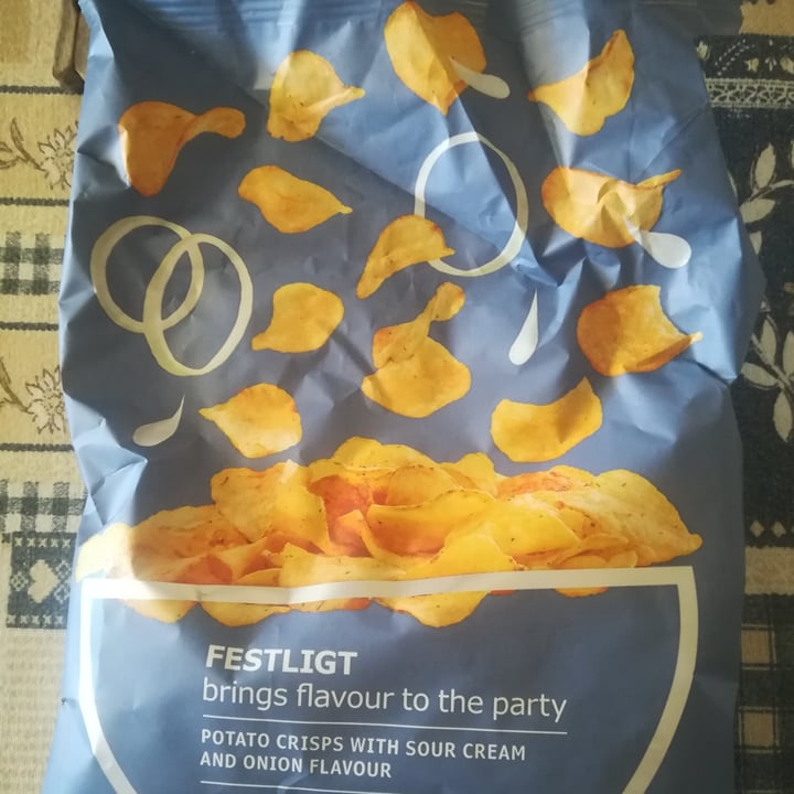 Ikea Festlight Potato Chips w/ Sour Cream & Onion Flavor Review | abillion