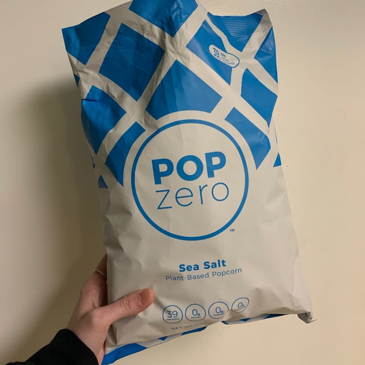 POP ZERO Plant Based Sea Salt Popcorn Review abillion
