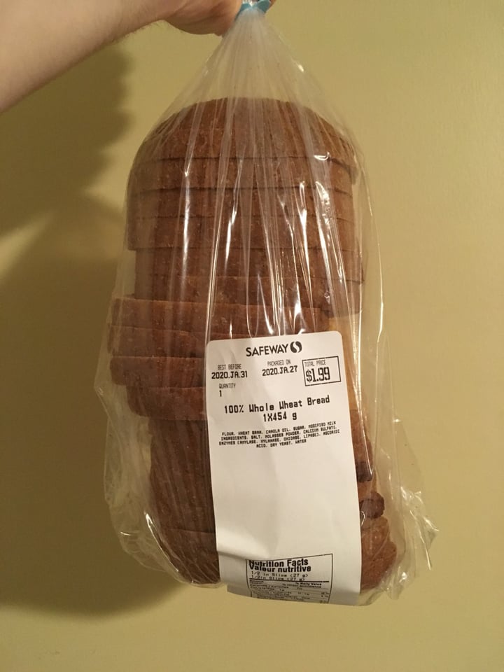 Safeway 100 Whole Wheat Bread Review abillion