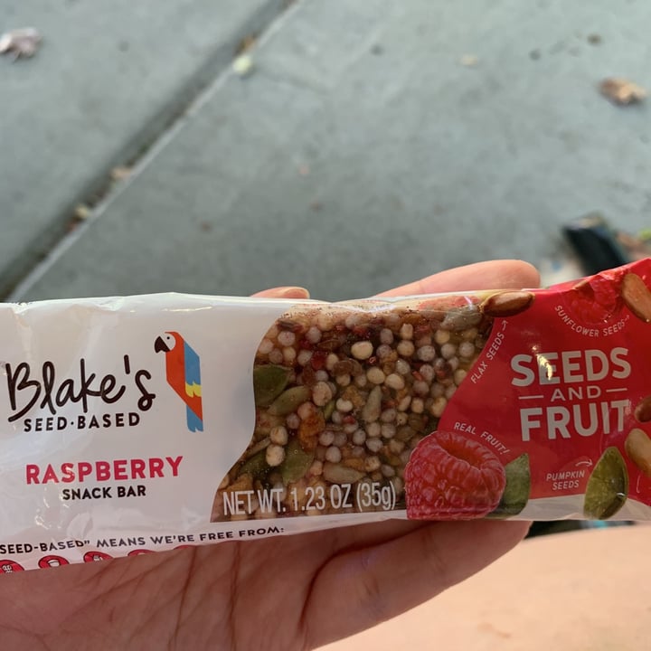 Blake’s SeedBased Raspberry snack bar Review abillion