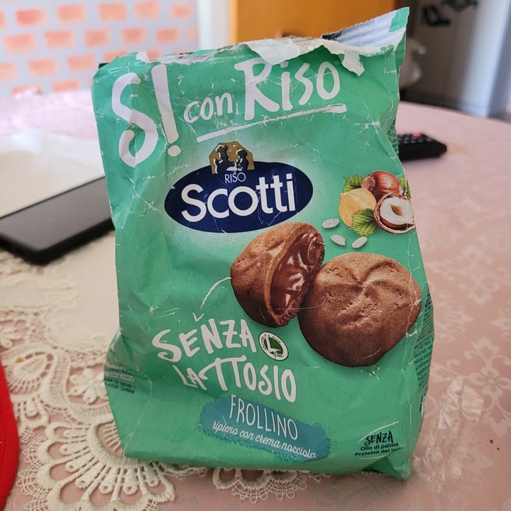 Si Con Riso – Shortbread Stuffed With Hazelnut Cream – Lactose Free And Palm Oil Free Biscuits – 200 G