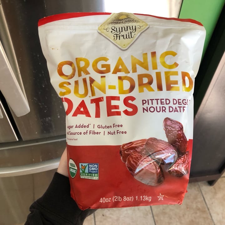 Sunny Fruit Organic Pitted Dates 5 Lbs Total | 2 Pack 40oz Bags Deglet Nour