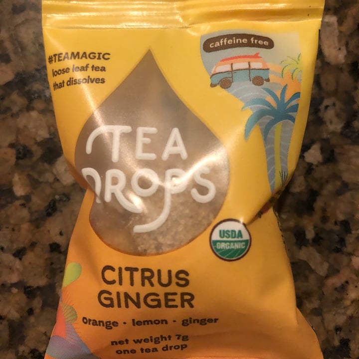Tea drops Citrus ginger caffeinefree Review abillion
