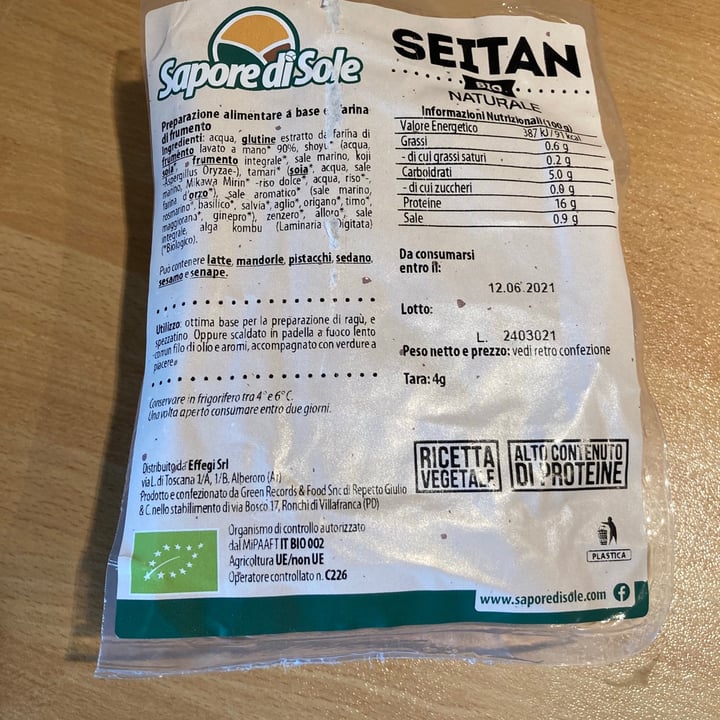 Sapore di Sole Seitan Review abillion