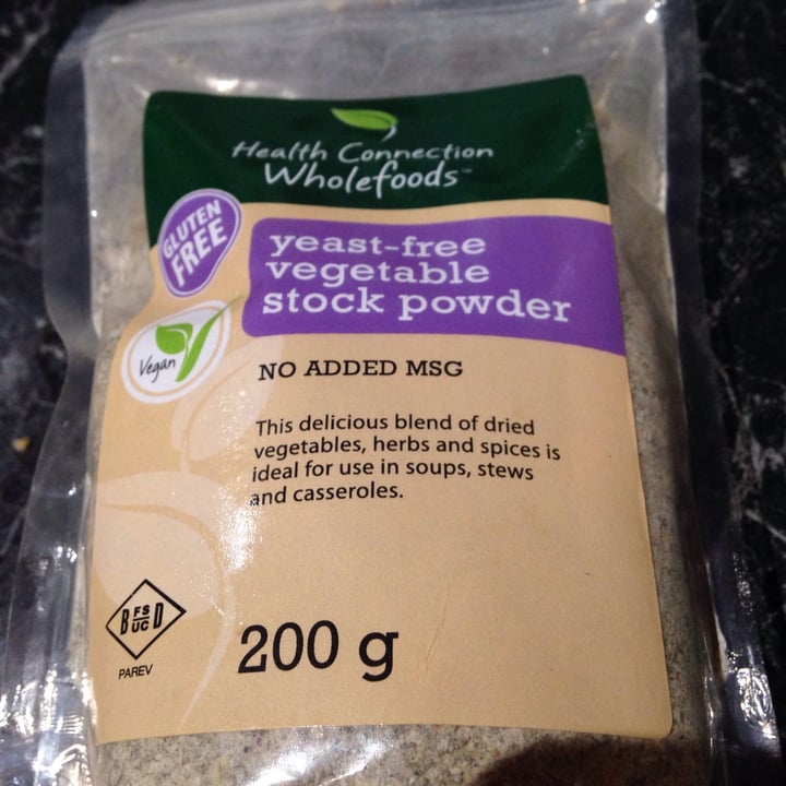 Health Connection Wholefoods Yeastfree Vegetable Stock Powder Review