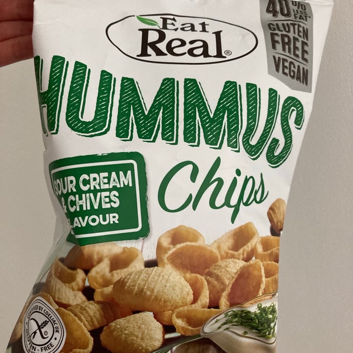 Eat Real Hummus Chips Sour cream and chives Review abillion