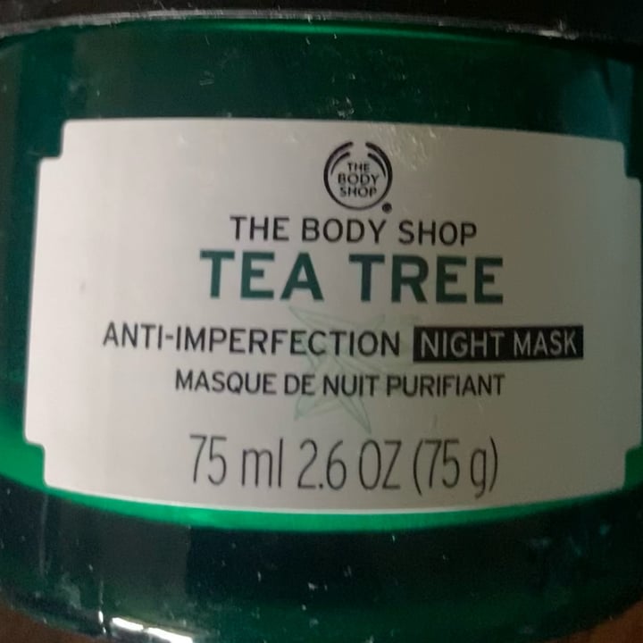 The Body Shop Tea Tree AntiImperfection Night Mask Review abillion