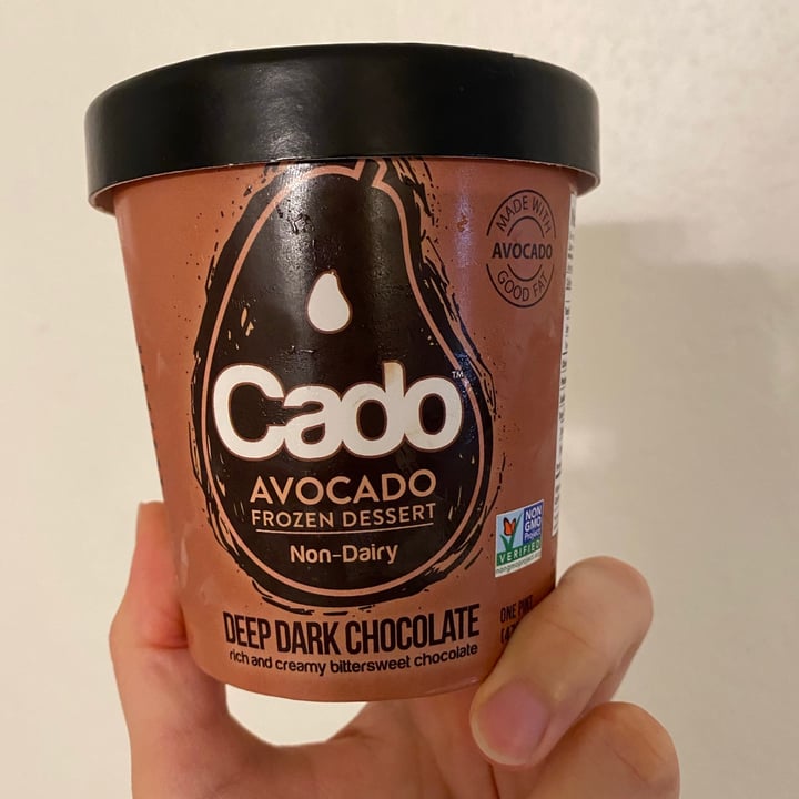 review photo of Cado Avocado Ice Cream Deep Dark Chocolate Frozen Dessert shared by @saturnmilk on 10 Aug 2020 - review