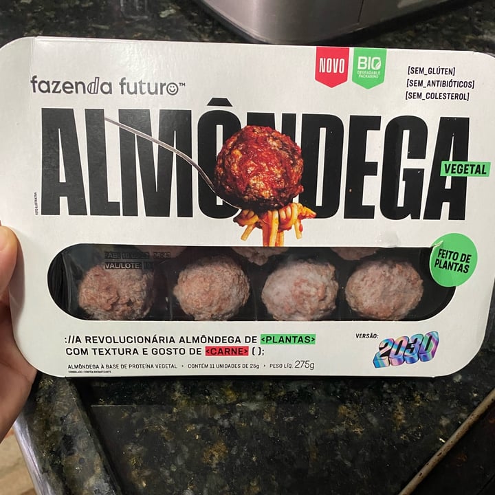 review photo of Fazenda Futuro Almôndega Vegetal shared by @milenacalligaris on 28 Aug 2022 - review