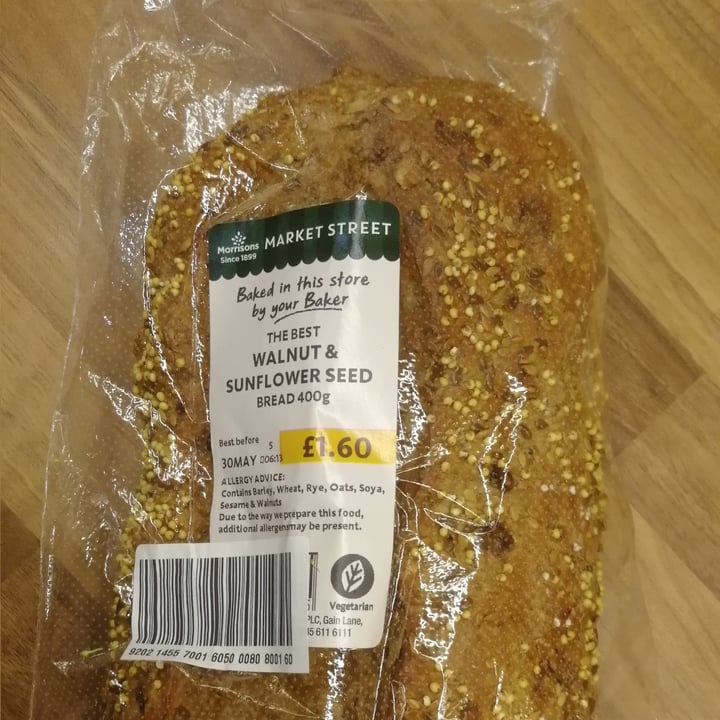 Morrisons Walnut & sunflower seeds bread Review abillion